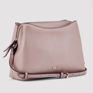 Nine West Calandra Crossbody Bag Purse Color Pale Pink Salt Dome Bag New NWT